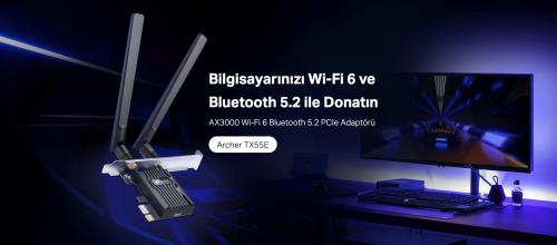 TP-LINK ARCHER TX55E AX3000 WIFI 6 VE BLUETOOTH ADAPTÖR - Wireless Adaptorler/ Pcı Kartlar ürünleri tekmarshop.com'da